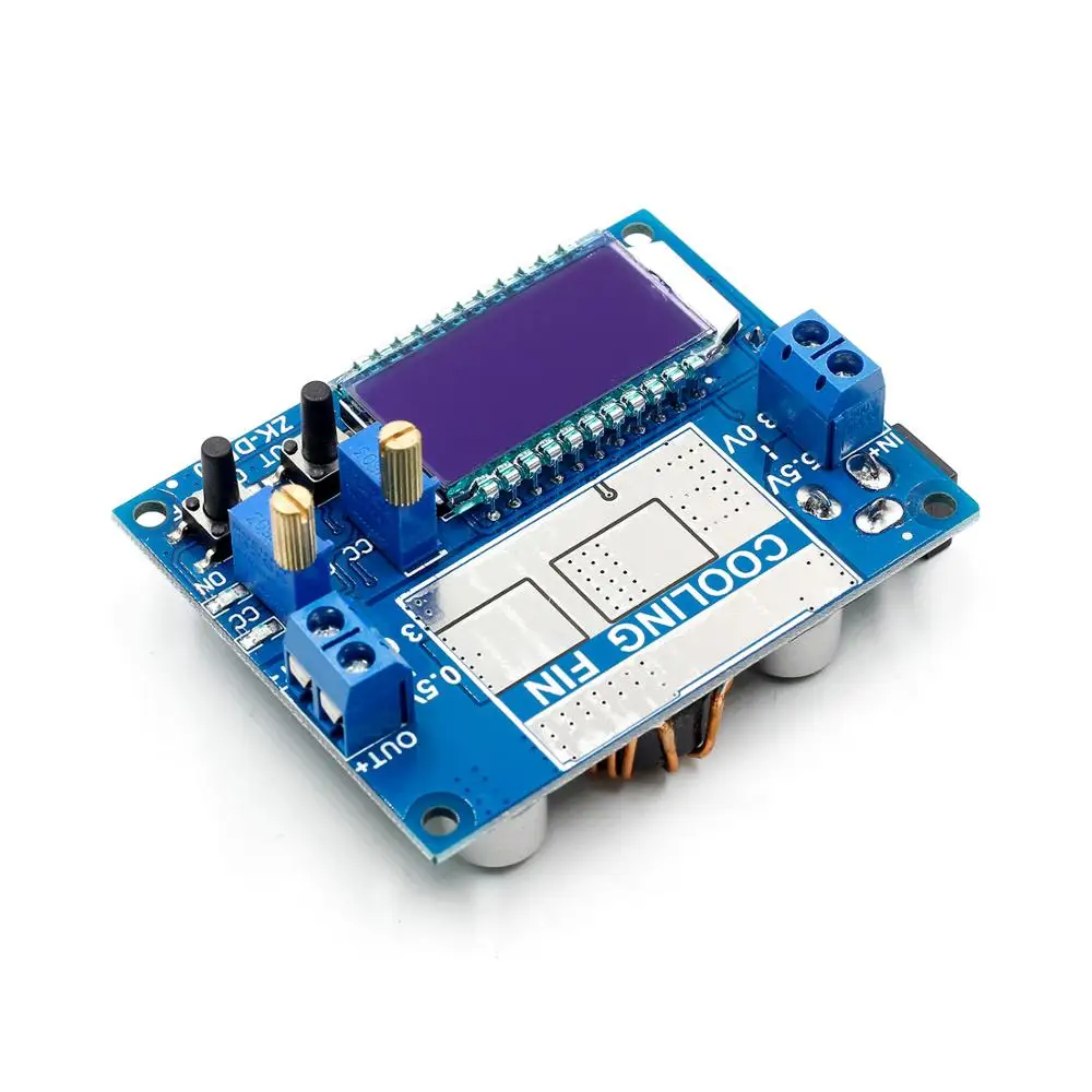 DC Автоматический повышающий/понижающий преобразователь CC CV силовой модуль 0,5-30 в 6A 60 Вт Регулируемый источник питания Вольтметр Амперметр