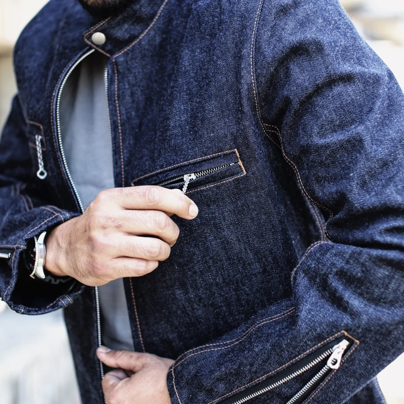 Saucezhan J100 jean jacket men denim 
