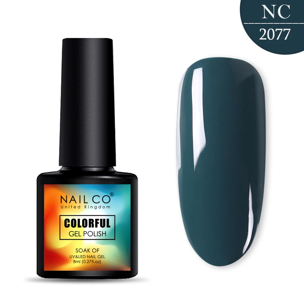 NAILCO, 8 мл, 130 цветов, Гель-лак для ногтей Lucky color, Гель-лак для ногтей, дизайн ногтей, Гель-лак Esmalte Nails Lak Hybrid Soak Off - Цвет: 2077