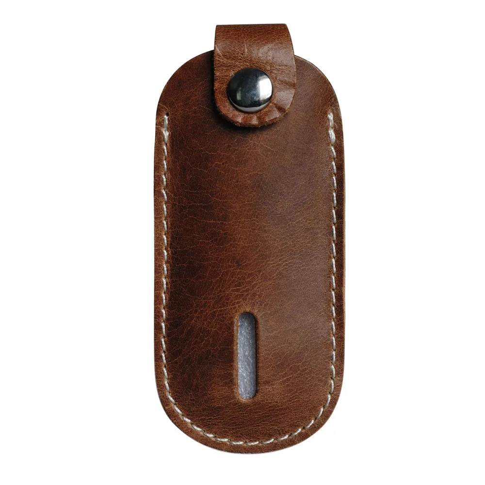 Чехол из натуральной кожи с u-дисковым держателем, u-образный кожаный чехол для автомобильного ключа