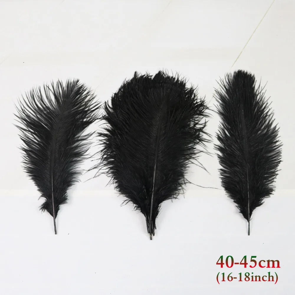 黑色 40-45cm 鸵鸟毛 3_副本