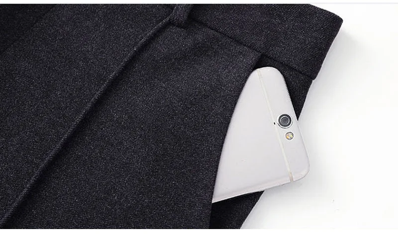 Размера плюс 4XL 3xl-M осенне-весенние ботильоны-Длина карандаш плиссированные штаны Коричневый и серый цвет карман Для женщин брюки трусики Pantalones De Mujer; большие размеры
