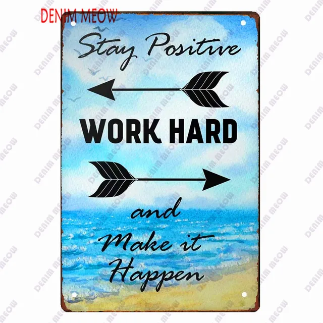 Beach Metal Sign Tin Vintage Summer Beach Plates Relax Metal Wall Sign Pool Tiki Bar Pub Seaside Ocean Happy Place Decoor WY161 10