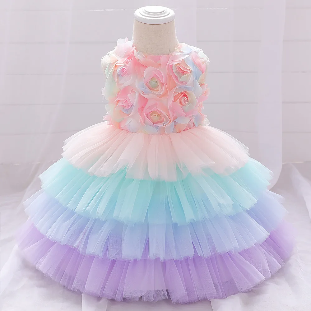 rainbow baby dress