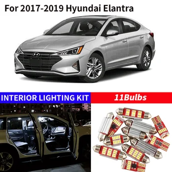 

13pcs White Bulb LED Car Light Interior Kit For 2007-2012 Hyundai Santa Fe Map Dome Trunk Glove Box Lamp