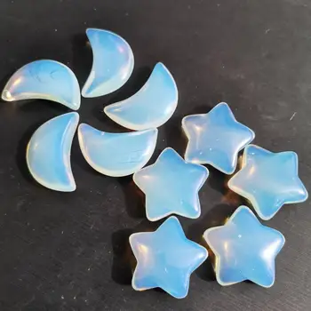 

30mm Opal Crystals Star Shaped Stone moon Figurine