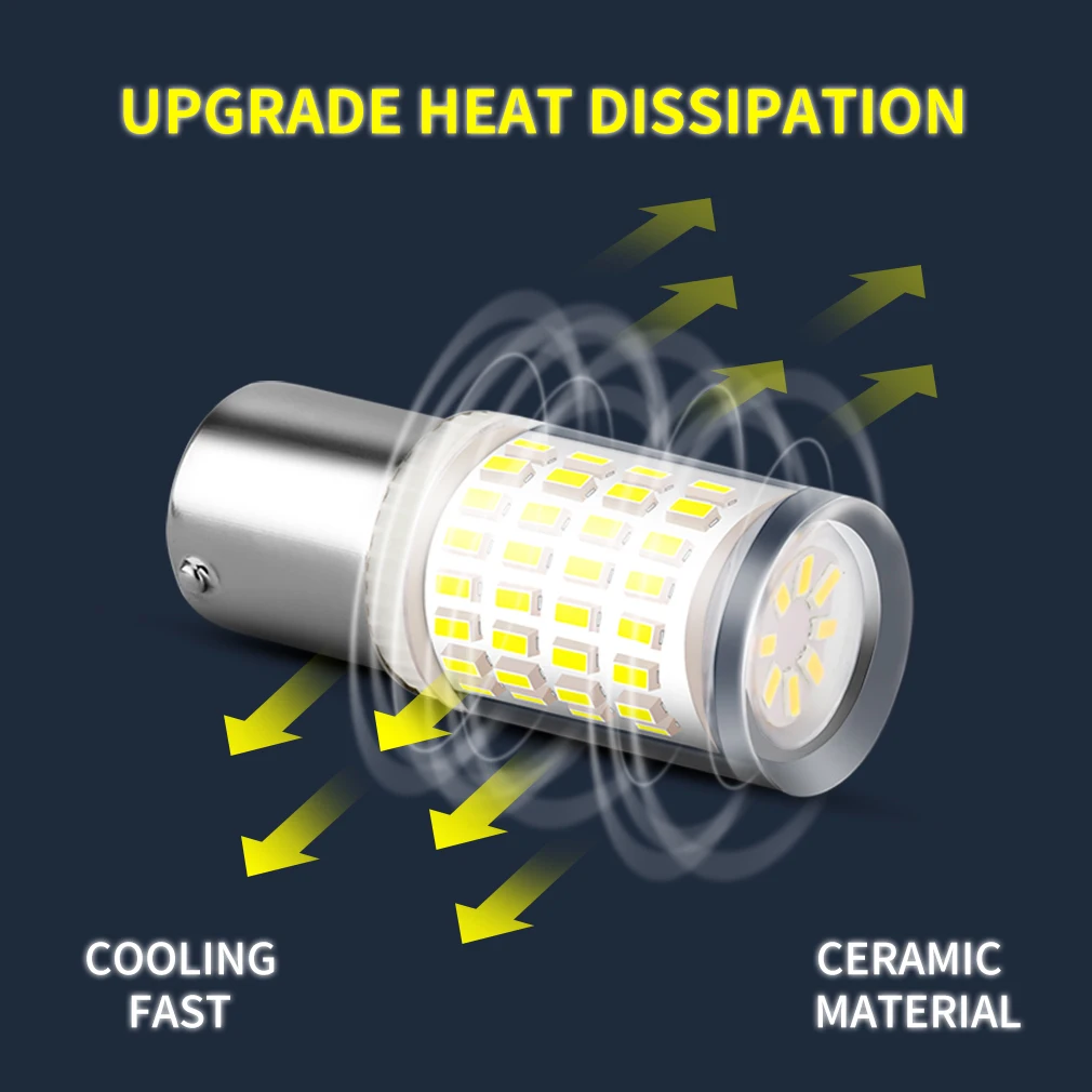 2Pcs 1156 BA15S P21W LED 1157 BAY15D P21/5W P21 5W LED  R5W R10W ڵ  õ   극ũ Ʈ ڵ 12V