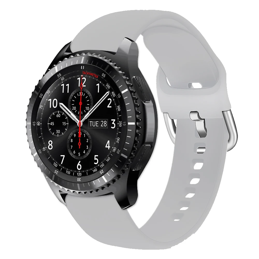 Ремешок Active2 для samsung Galaxy watch active 2 46 мм 42 мм gear S3 frontier/gear sport 20 мм 22 мм ремешок Amazfit bip - Band Color: gray 4