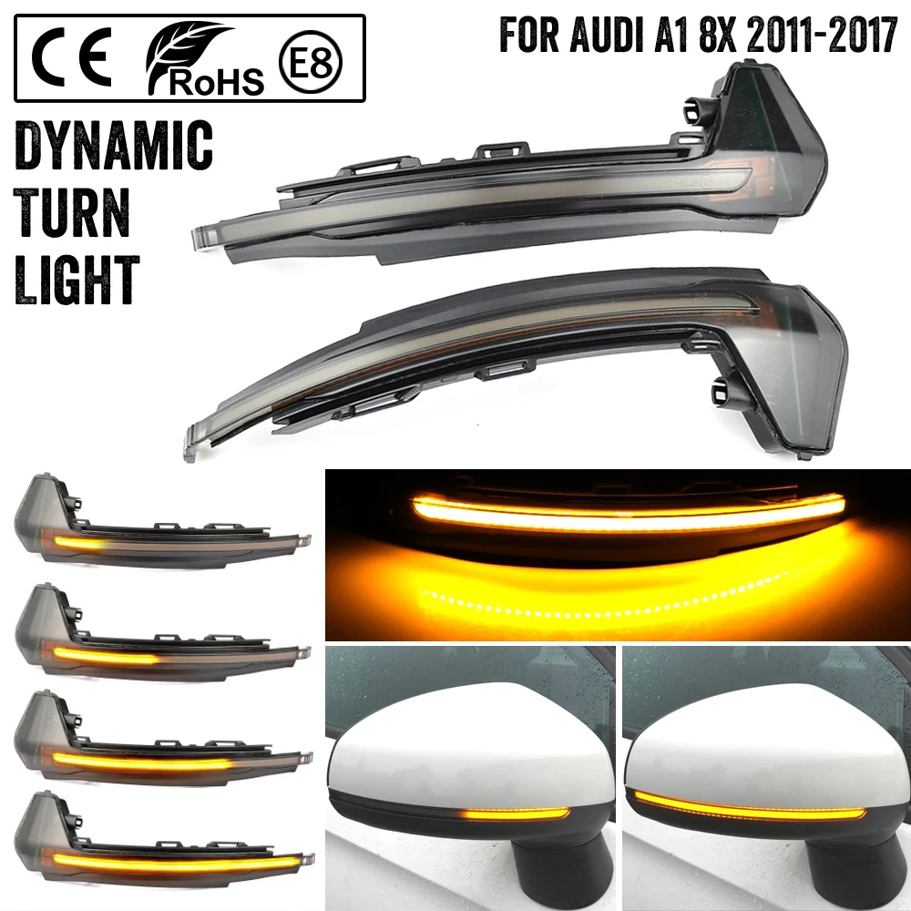 

Dynamic Blinker for Audi A1 8X LED Turn Signal 2011 2012 2013 2014 2015 2016 2017 Light Mirror Indicator repeater