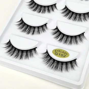 

Hot Selling New Style 5 Pairs 3D False Eyelashes Densely Curl Long Volume Eyelash G102 Makeup Beauty Extension Tools