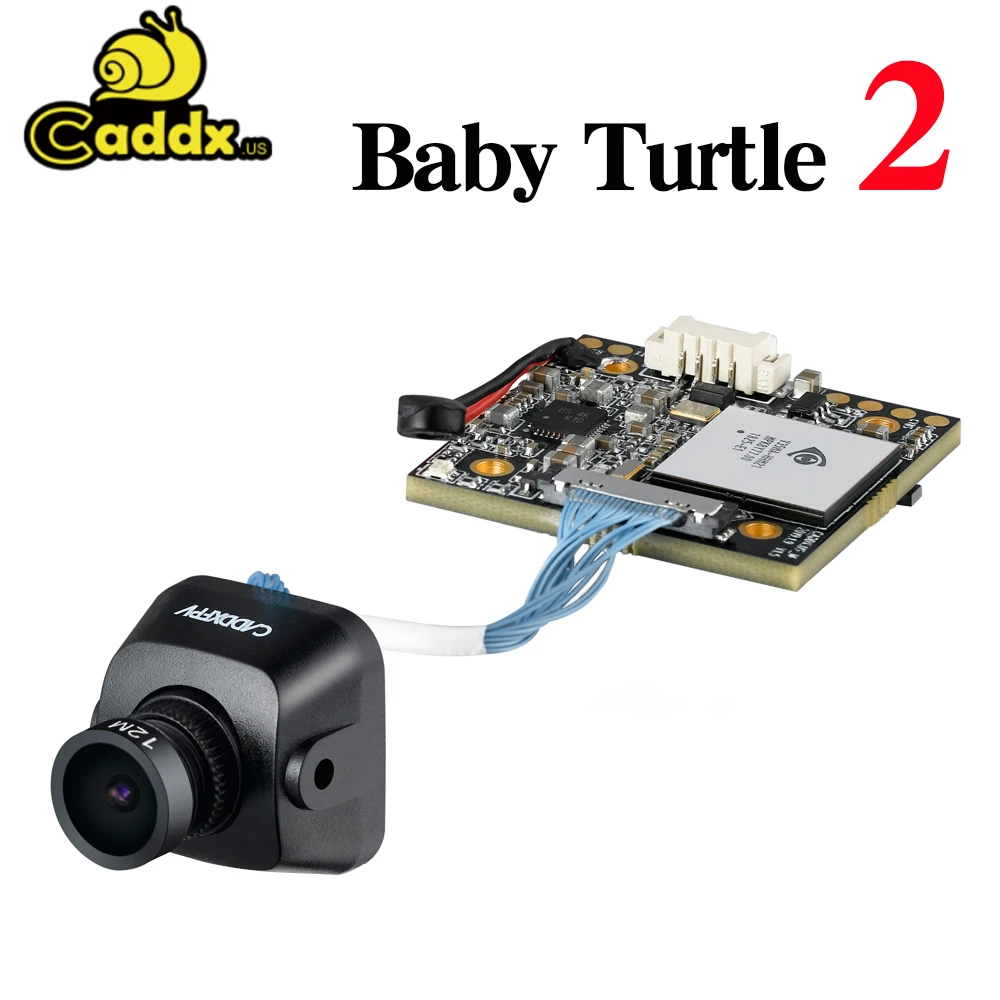 Квадрокоптер Caddx Baby turtle V2 камера 1080p HD объектив 800TVL FPV WDR NTSC / PAL 16: 9/4: 3 переключаемый
