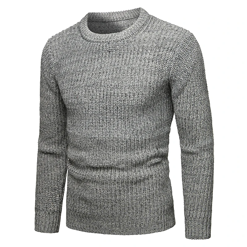 Мужской свитер, осенний теплый пуловер с воротником, Повседневный свитер, пуловер для мужчин