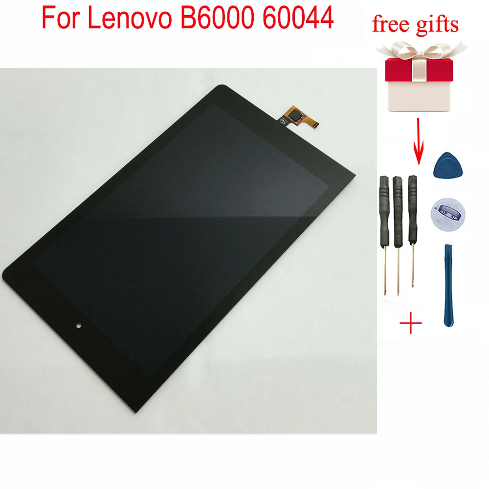 Продажа Для lenovo B6000 60044 ЖК дисплей кодирующий преобразователь сенсорного экрана в сборе Замена для lenovo Yoga Tablet 8 B6000 60043