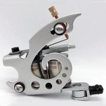 

Newest 10 Wrap Coils Permanent Tattoo Machine For Shader & Liner Steel Handmade Tattoo Machine Gun Free Shipping