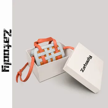 

New Women's For Bag 2020 Fashion New Simple Atmosphere Design High-grade Lattice Messenger Bag