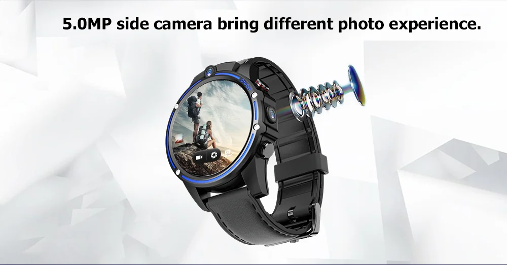 KOSPET VISION 4G SmartWatch Phone 3GB+32GB 1.6 4G Dual Chip Double 5.0MP 800mAh Sports Fitness Acti