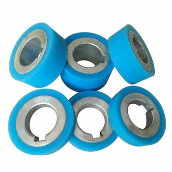 

1pcs 70mmx30mm wrapper silicone wheel woodworking machinery coating machine part wheels feed roller with bearing 70mm-60mm