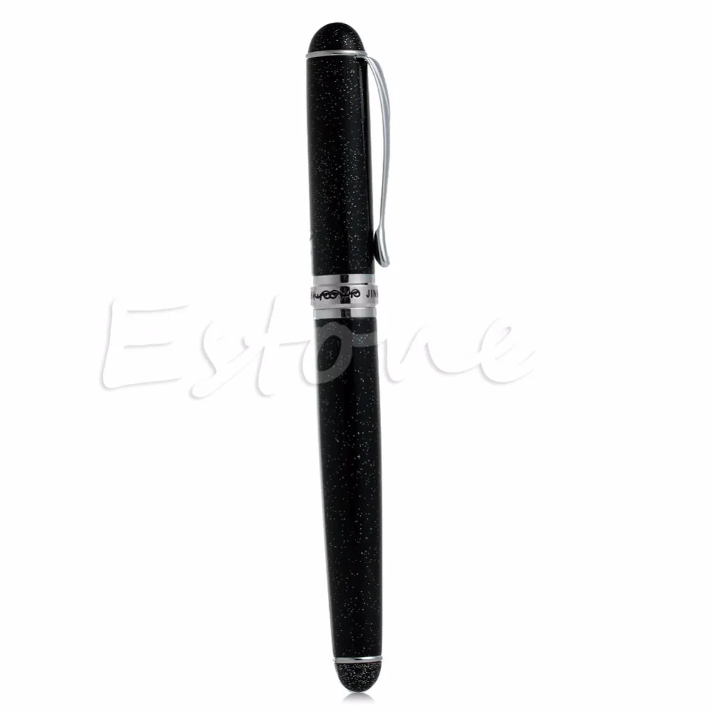 Лучше JINHAO X750 авторучка черный Мерцающий пески средний New