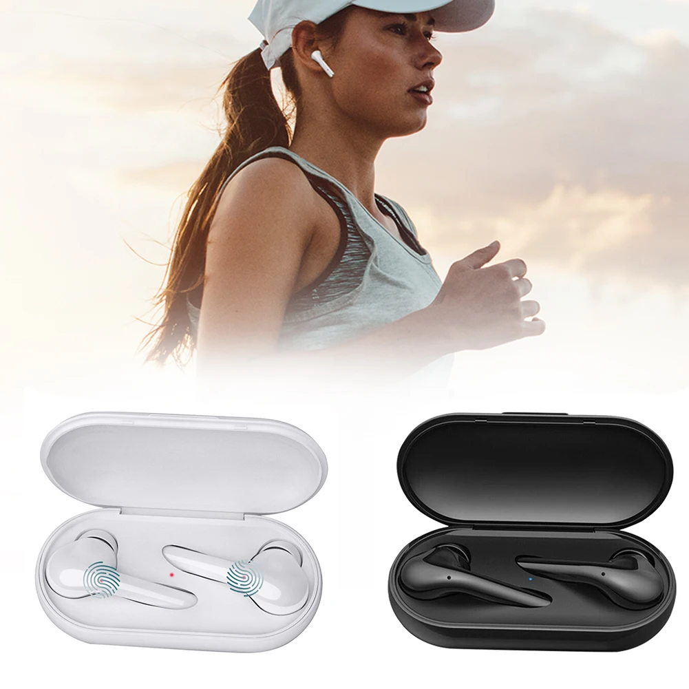 1 пара для смартфона, Мини Bluetooth наушники, магнитные, спортивные, сенсорное управление, TWS, в уши, шумоподавление с зарядным устройством, беспроводной