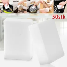 

50pcs Sponge Eraser Melamine Foam Stain Dirt Mark Remover Cleaning Block Cleaning Eraser Dish Car Office Cleanser Sponge
