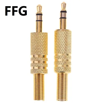 

2Pcs Stereo 3.5mm 1/8in Headphone Earphone DIY Male Audio Jack Plug Solder Connectors for Computers Laptops Tablets MP3 Hot Sale