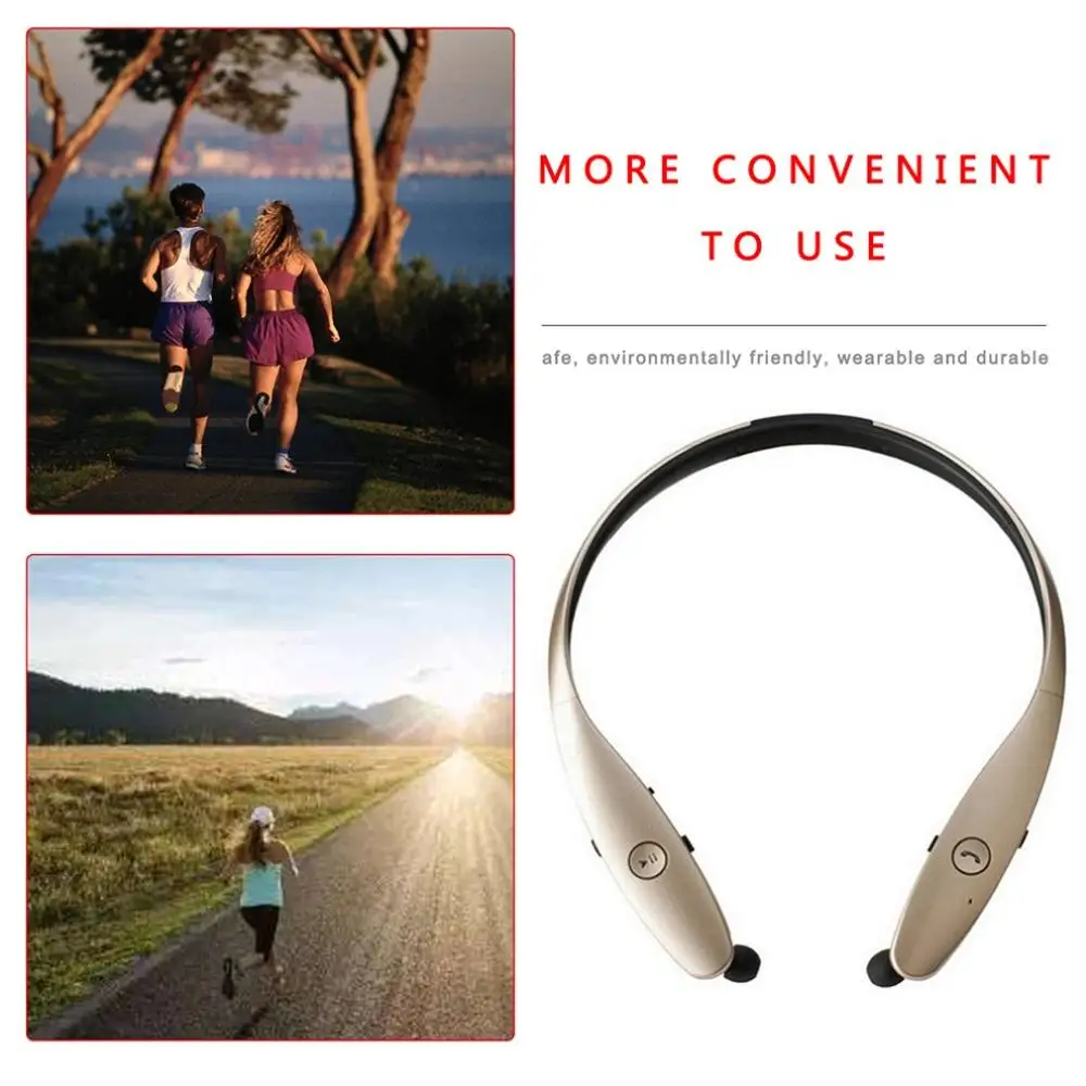 Wireless Headphones V5 0 Sports Earbud Neckband Stereo Bluetooth Earphone Headset with Mic For xiaomi huawei