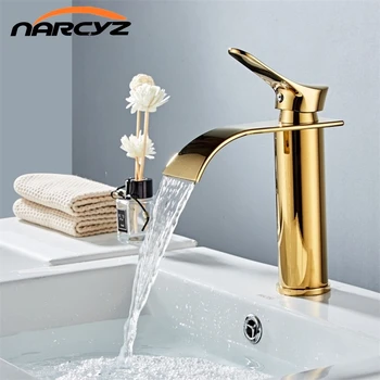 

Basin Faucet Bathroom Sink Gold Faucet Single Handle Hole Faucet Basin Taps Wash Hot and Cold Mixer Tap Crane XT860