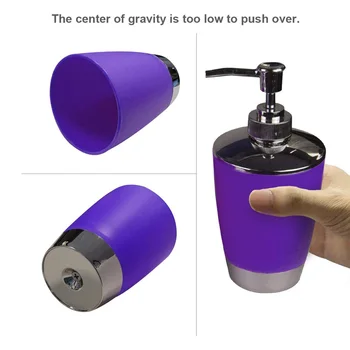 

6pcs Bathroom Accessories Set Bath Toilet Brush with Trash Can Toothbrush Holder Soap Tumbler Cup THJ99