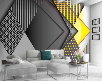 

3d Wallpaper Mural HD Stereo Geometry Digital Printing Decorative Beautiful Wall Paper