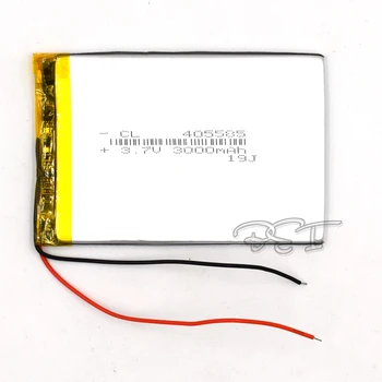 

3.7V 405585 3000mAh Rechargeable Li-polymer Lithium Lipo Li-ion Cell Battery For Tablet Digital Set PSP MP5 GPS Bluetooth