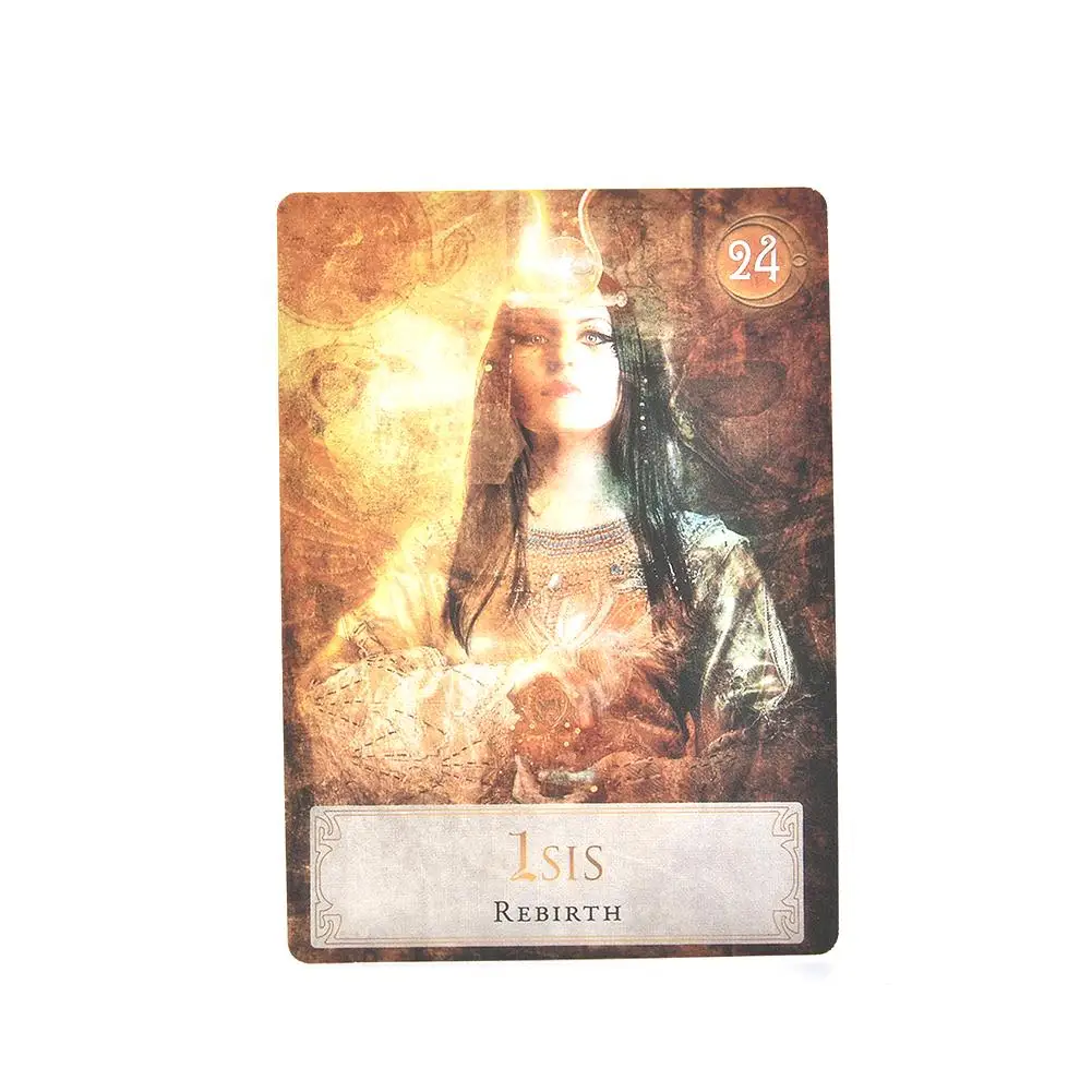 52 Pcs Sheets Tarot Cards Goddess Power Oracle Deck Games Guidebook Table Board Game Playing Card For Family Party Entertainment
