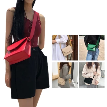 

Women's Pu Leather Shoulder Bag Fashion New Simple Flip Messenger Bag Luxury Handbag Mobile Phone Bag