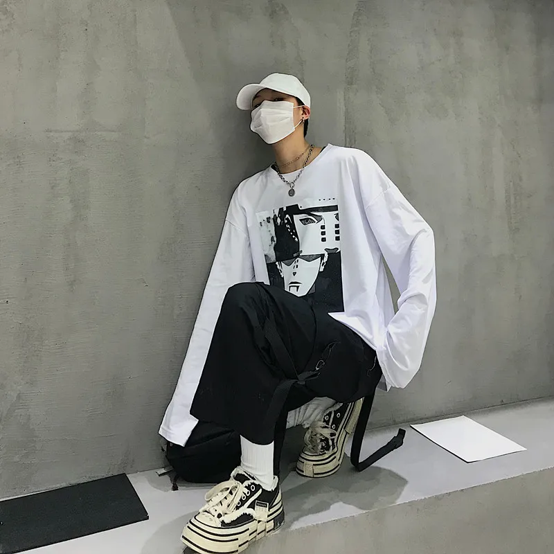 anime shirt naruto print fall long sleeve t shirt men Vintage Loose Oversized Couple Long sleeve backstreet boys Solid t shirt anime shirt naruto print fall long sleeve t shirt men Vintage Loose Oversized Couple Long sleeve backstreet boys Solid t shirt