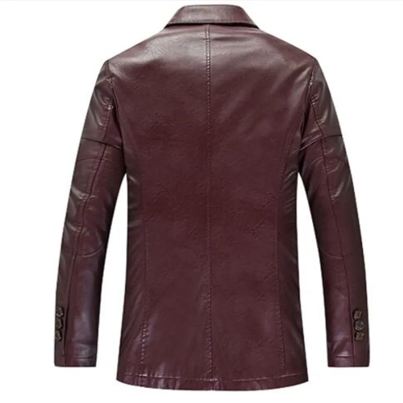 Men Genuine Leather Coats New Arrival Spring Sheep Skin Youth Leather suit Collar Coats Fashion Slim Fit Leather Jacket