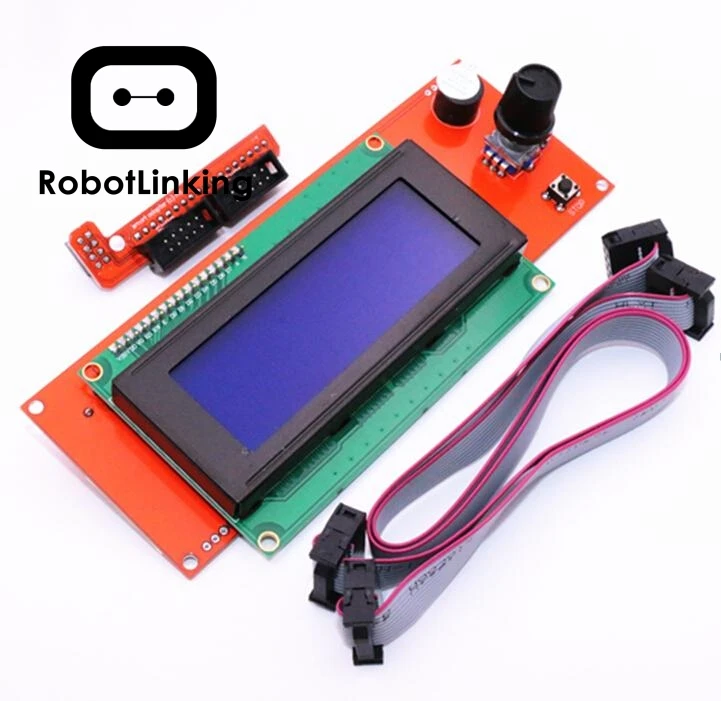 Контроллер 3D принтера с ЖК дисплеем 2004 г. адаптером RAMPS 1 4 Reprap menдель (20 символов x
