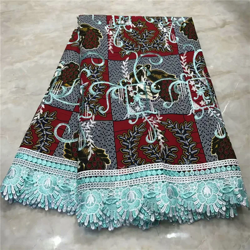 Новая Венди гипюровая кружевная ткань с вышивкой высокого качества восковая кружевная ткань со шнуром африканская восковая кружевная ткань для платья WD102801