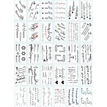 VISIBLE 30 Pieces/set Sexy Temporary Art Painting Arm Flower Tattoos for Women Legs Sticker Colored Drawing Tattoos Waterproof