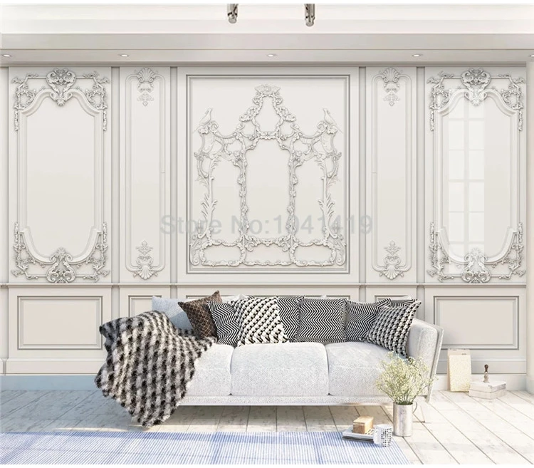 estéreo, escultura em pintura de parede, sala