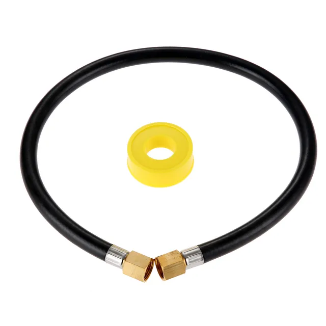 1 Kit 24 Hüvelyk Hosszú, Nagynyomású Propán Kandalló Hosszabbító Csatlakozó Tömlő 3/8 Nőstény Fáklya Dióval Gázszalag Grill Alkatrészek - Image 6
