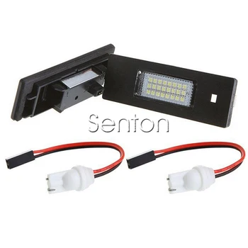 

1Pair Car number License Plate Light 12V White SMD LED canbus lamp Car Styling For BMW E87 E81 E63 E64 E85 E86 accessories