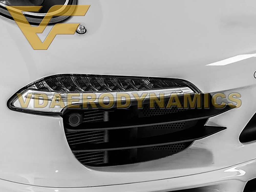 Подходит для 11-14 991 991,1 Porsche 911 Carrera S 4 4S углеродного волокна туман светильник, устанавливаемое на вентиляционное отверстие в салоне автомобиля плотины полосы навесы головной светильник век