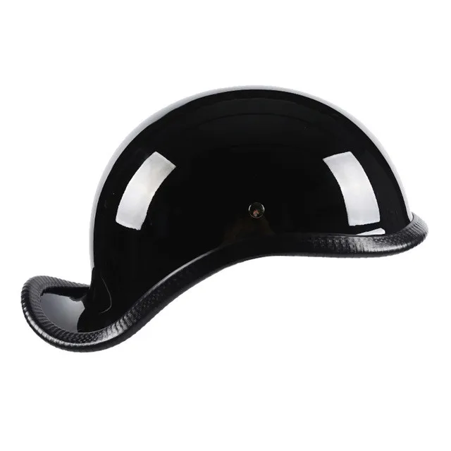 Japan Vintage Motorcycle Helmet Retro Scooter Half Face Helmet Cascos Cafe Racer,Cruiser,Chopper,Matte Black,EPS Lining - Цвет: 01-Black-05