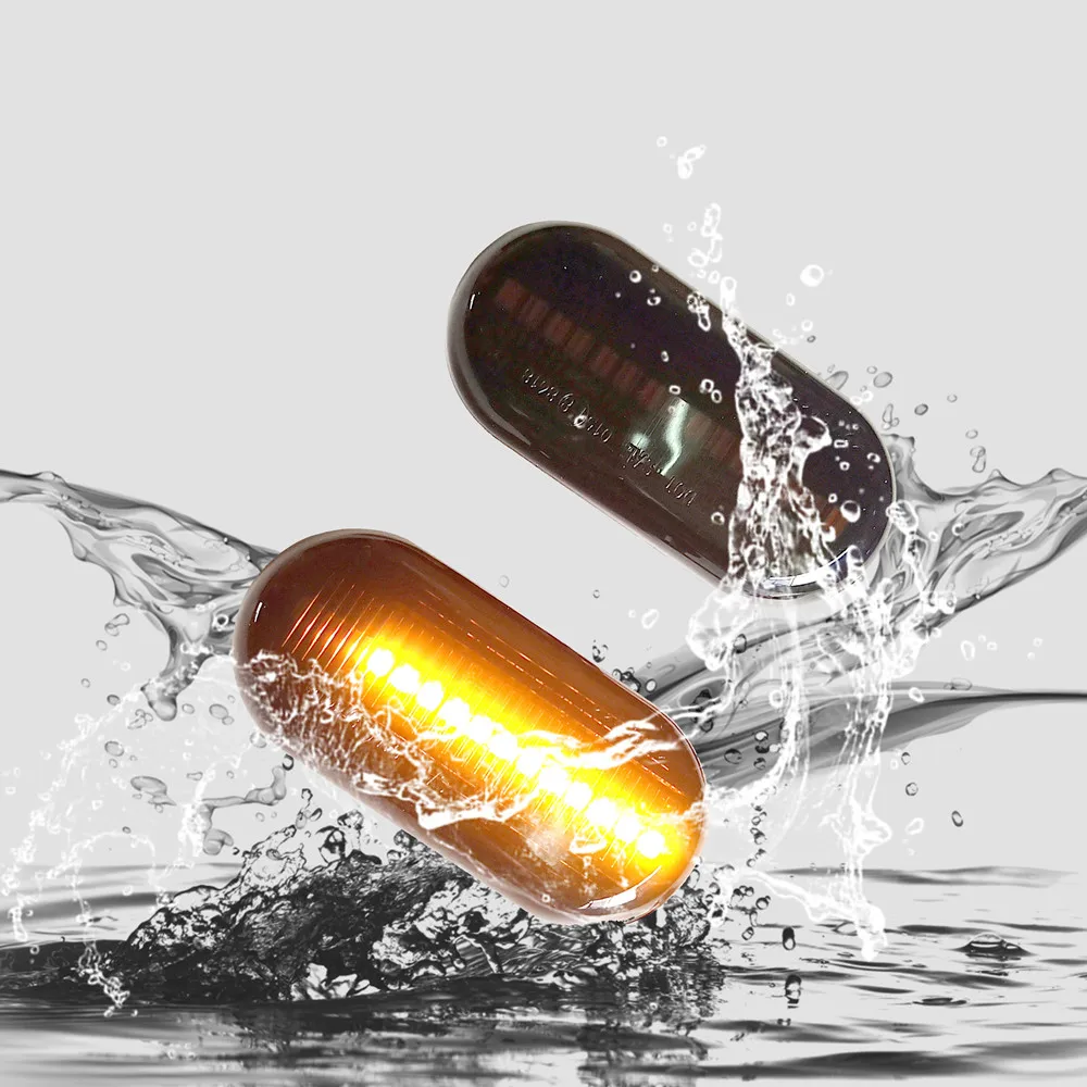 

Car LED Light Dynamic Flowing Turn Signals Indicator Side Marker Light For Renault Megane TWINGO CLIO I Nissan Opel Fortwo 453