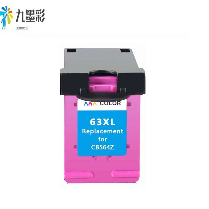 color 63XL Восстановленный картридж для hp 63 чернильный картридж XL для Deskjet 1110 1111 1112 2130 2131 2132 принтер - Цвет: color