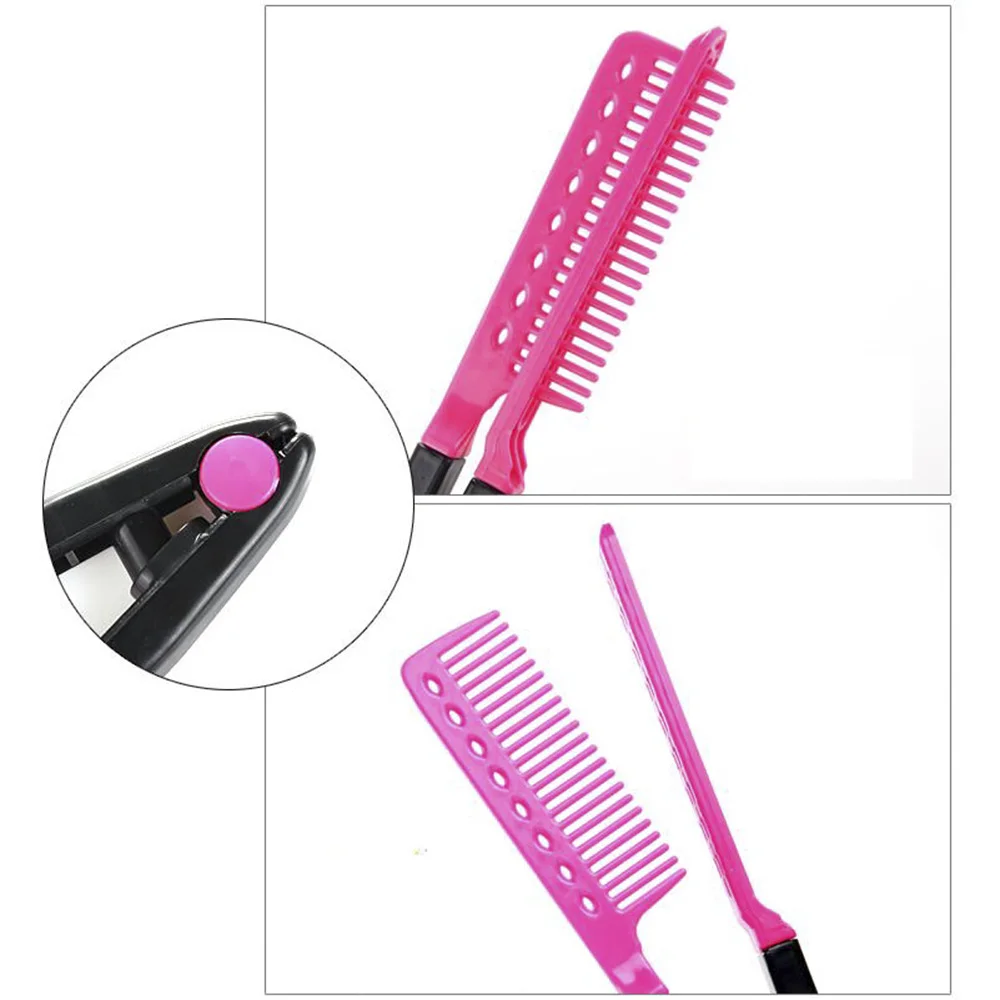 V образная расческа для выпрямления волос парикмахерские инструменты укладки