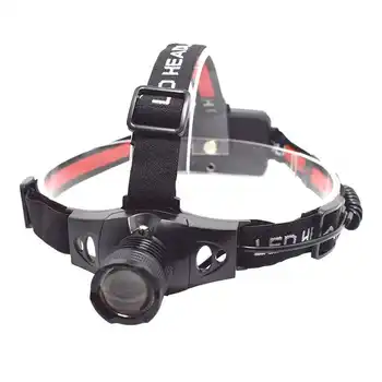 

Zoomable LED Running Headlamp Rechargeable Frontal Led Headlight Waterproof 2 Mode Head Lamp for Hunting Fishing by 18650