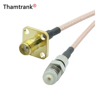 

10PC/lot FME Female to SMA Female Panel Mount Connector RG316 Pigtail Cable FME to SMA RF Coaxial Cable 15cm Extension Cord