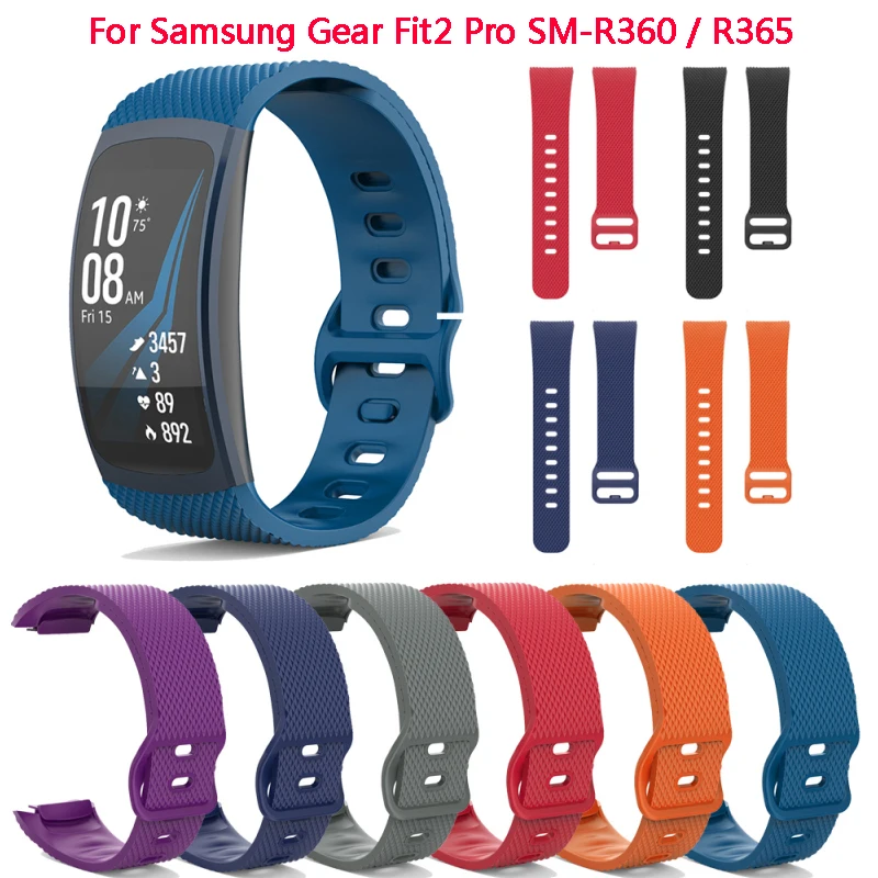 For Samsung Gear Fit2 Pro SM-R360 / R365 Replacement Wristband Smart Watch Sturdy Durable Silicone Strap | Электроника