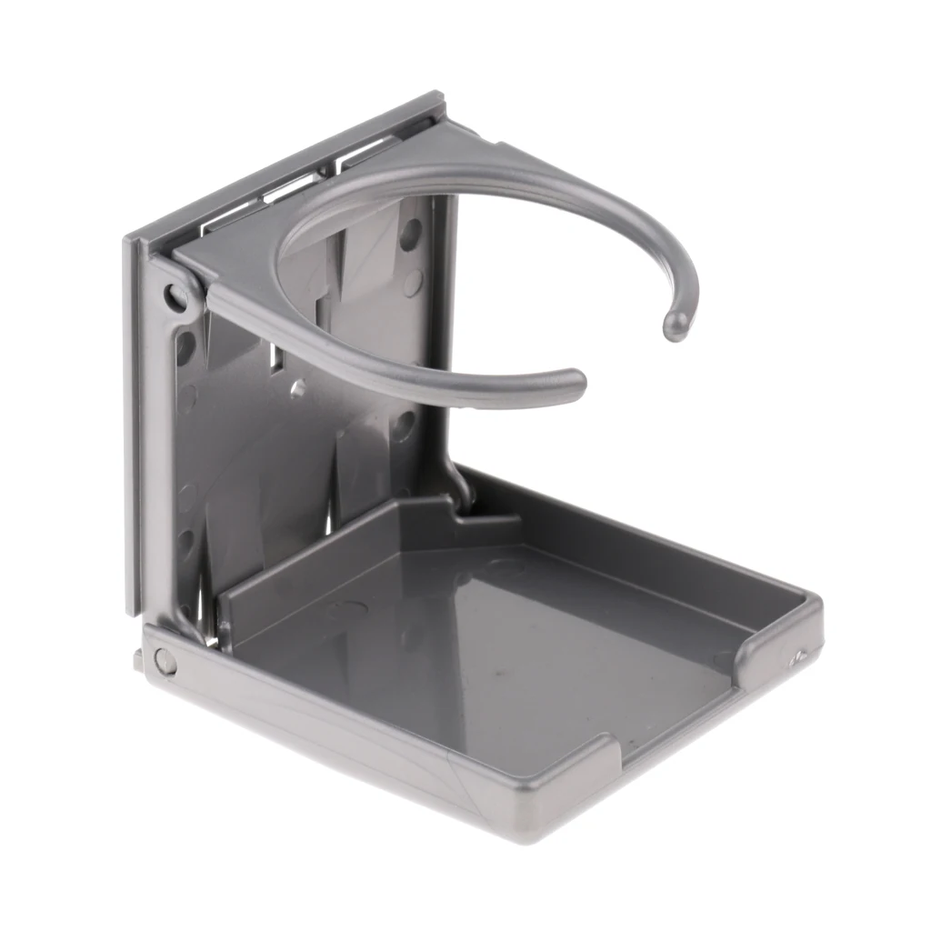 Folding Cup Drink Holder Fold Up Adjustable Drink Cup Retainer for Marine Boat