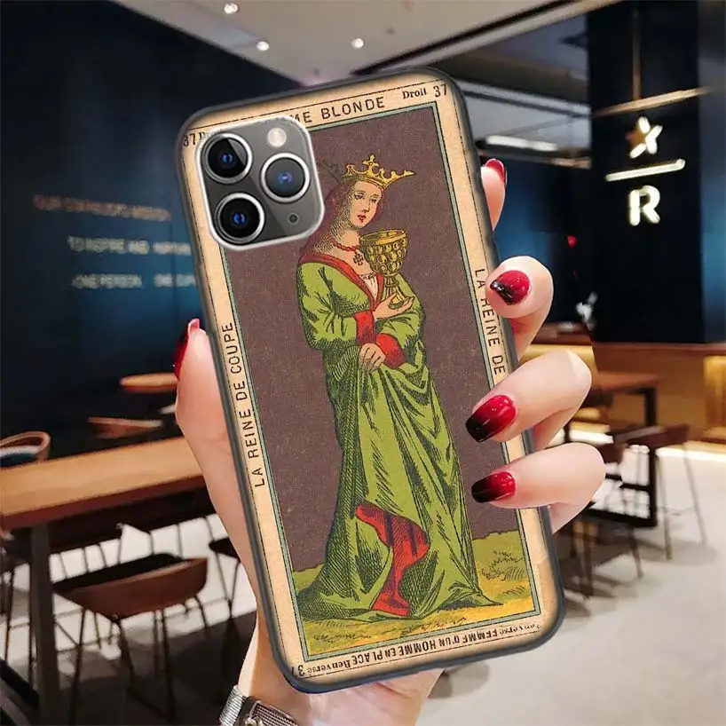 Tarot Cards Reading Black Case for Apple iPhone 11 Pro XR 7 8 6 6S Plus 3